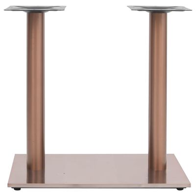 vidaXL sárgaréz színű rozsdamentes acél bisztróasztalláb 70x40x72 cm