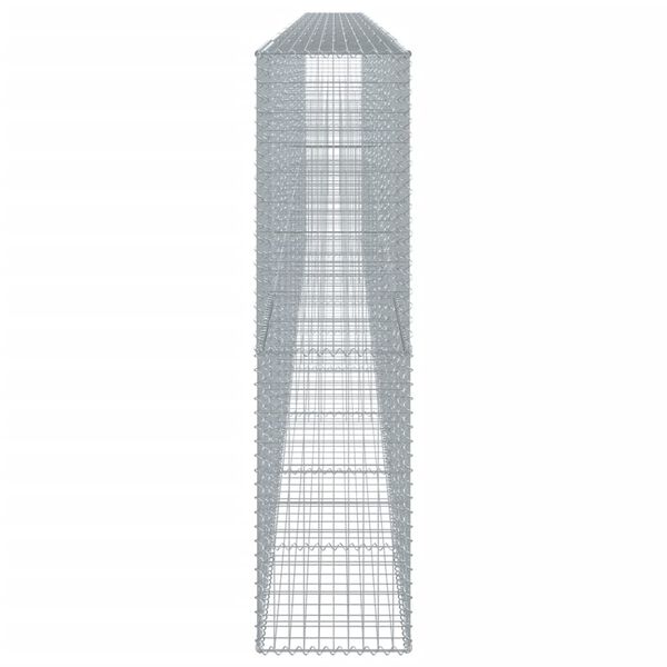 vidaXL horganyzott vas gabion kosár fedéllel 900 x 50 x 200 cm