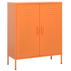 vidaXL narancss&aacute;rga ac&eacute;l t&aacute;rol&oacute;szekr&eacute;ny 80 x 35 x 101,5 cm