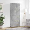 vidaXL betonsz&uuml;rke szerelt fa magasszekr&eacute;ny 69,5 x 34 x 180 cm