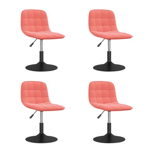 vidaXL 4 db r&oacute;zsasz&iacute;n b&aacute;rsony forg&oacute; &eacute;tkezősz&eacute;k