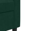 vidaXL 2 részes sötétzöld bársony ülőgarnitúra párnákkal