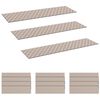 vidaXL L&eacute;pcsőszőnyegek 15 db 76 x 20 cm Sz&uuml;rke &eacute;s Feh&eacute;r Poli&eacute;szter