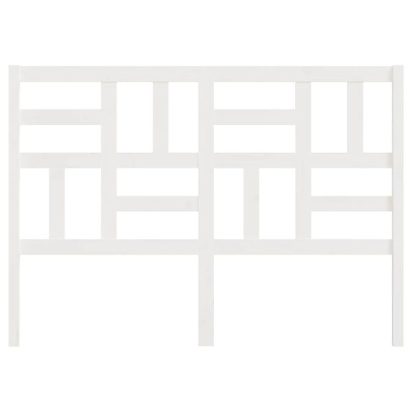 vidaXL feh&eacute;r t&ouml;m&ouml;r fenyőfa &aacute;gyfejt&aacute;mla 166 x 4 x 104 cm