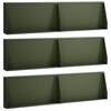 vidaXL T&aacute;mfal 6 db 80 x 12 x 40 cm Ac&eacute;l Olajz&ouml;ld