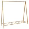 vidaXL bambusz ruha&aacute;llv&aacute;ny polcokkal 106 x 34 x 102 cm