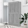 vidaXL sz&uuml;rke sonoma sz&iacute;nű szerelt fa k&ouml;nyvszekr&eacute;ny 82,5x30,5x150 cm