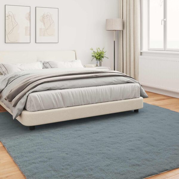 vidaXL Mű Ny&uacute;l Szőr Szőnyeg Olite Antracit 240 x 240 cm Poli&eacute;szter