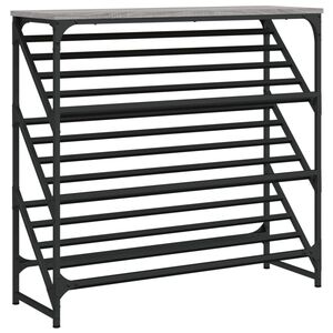 vidaXL sz&uuml;rke sonoma sz&iacute;nű szerelt fa cipőtart&oacute; 90x30x85 cm