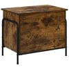 vidaXL T&aacute;rol&oacute; Doboz F&uuml;st&ouml;s T&ouml;lgy 80 x 40 x 49,5 cm Szerelt Fa