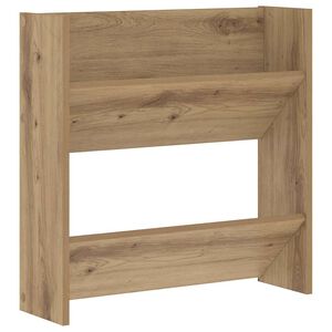 vidaXL Cipőszekr&eacute;ny 60 x 18 x 60 cm Szerelt Fa K&eacute;zműves T&ouml;lgy