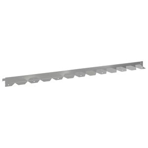 vidaXL Fűszeg&eacute;lyez&eacute;s 10 db 102 x 4 x 4 cm Ac&eacute;l Ez&uuml;st