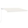 vidaXL kr&eacute;msz&iacute;nű k&eacute;zzel kih&uacute;zhat&oacute; LED-es napellenző 450 x 300 cm