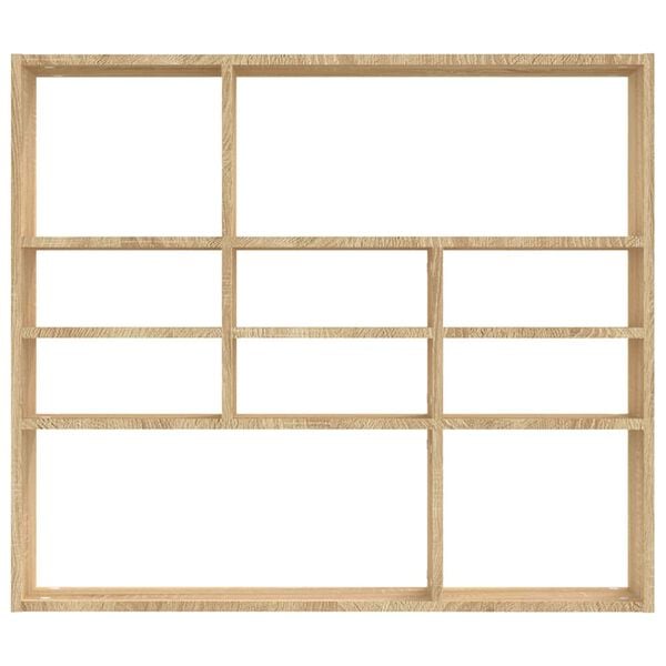 vidaXL sonoma t&ouml;lgy szerelt fa fali polc 90 x 16 x 78 cm