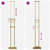 vidaXL Ki&aacute;ll&iacute;t&oacute; &Aacute;llv&aacute;ny 2 pcs Arany 30 x 23,5 x 210 cm Ac&eacute;l