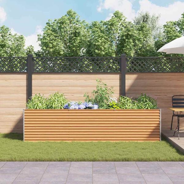 vidaXL Kerti magas&aacute;gy&aacute;s 290 x 100 x 68 cm Horganyzott ac&eacute;l