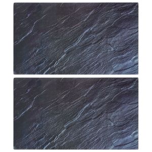 vidaXL 2 db edzett &uuml;veg v&aacute;g&oacute;deszka term&eacute;szetes kő mint&aacute;val