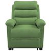 vidaXL világoszöld bársony felállást segítő masszázsfotel