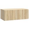 vidaXL Fali TV szekr&eacute;ny Sonoma T&ouml;lgy 78,5 x 41 x 30 cm Szerelt Fa