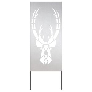 vidaXL Kertvédő vászon Állatnyomat Ezüst 50 x 140 cm Rozsdamentes acél