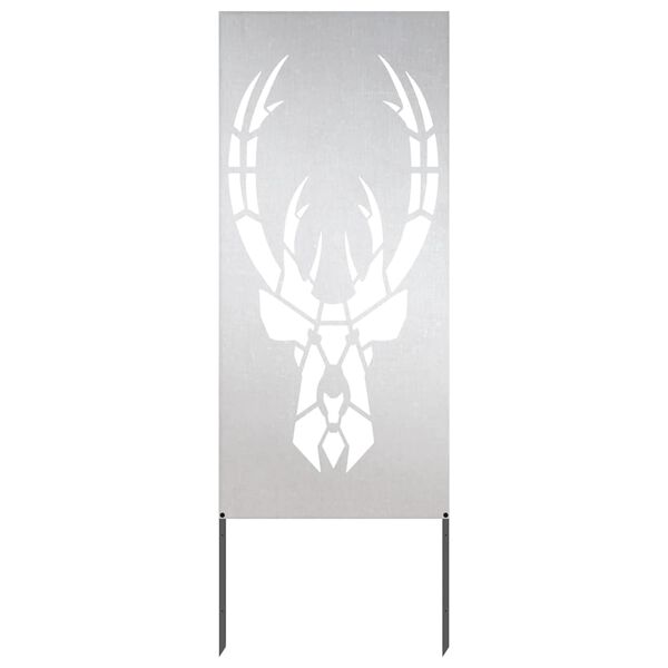 vidaXL Kertvédő vászon Állatnyomat Ezüst 50 x 140 cm Rozsdamentes acél
