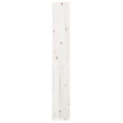 vidaXL fehér tömör fenyőfa könyvszekrény/térelválasztó 60x30x199,5 cm