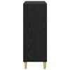 vidaXL Sz&eacute;f Fekete t&ouml;lgy 69,5 x 32,5 x 90 cm Faanyag