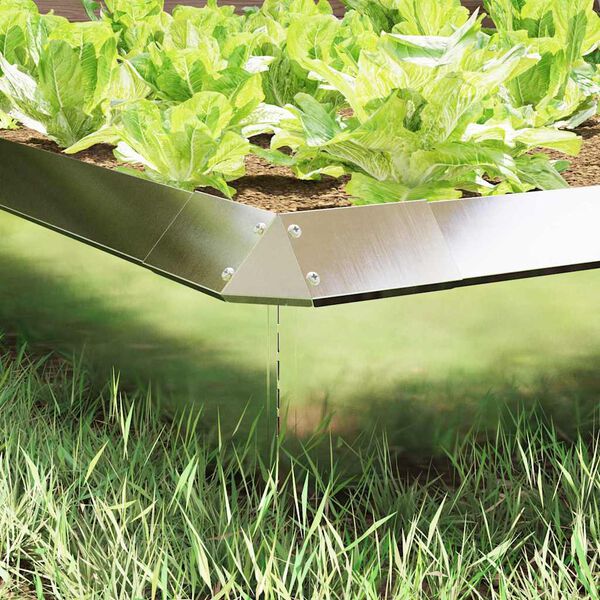 vidaXL Csiga ker&iacute;t&eacute;s 4 pcs Ez&uuml;st 13,5 x 13,5 x 25 cm Rozsdamentes ac&eacute;l