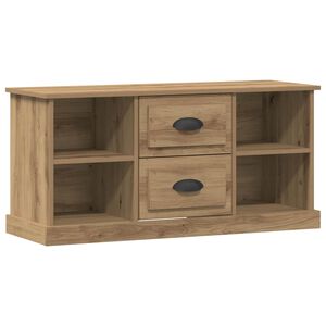 vidaXL TV szekr&eacute;ny 99,5 x 35,5 x 48 cm Artisan t&ouml;lgy Szerelt Fa