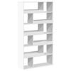 vidaXL feh&eacute;r szerelt fa k&ouml;nyvespolc 100 x 33 x 187,5 cm