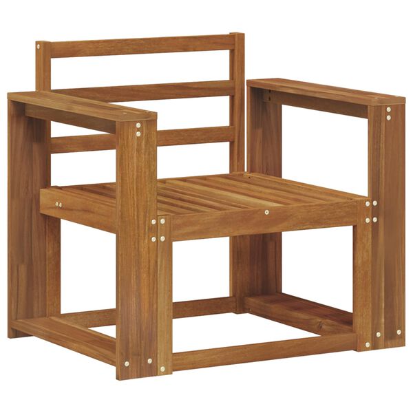 vidaXL K&uuml;lt&eacute;ri kanap&eacute; szett T&ouml;m&ouml;r Ak&aacute;cfa Term&eacute;szetes