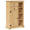vidaXL Corona t&ouml;m&ouml;r fenyőfa f&uuml;rdőszobaszekr&eacute;ny 70 x 33 x 110 cm