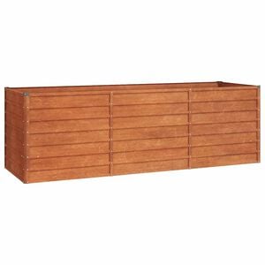 vidaXL rozsda sz&iacute;nű corten ac&eacute;l kerti magas&aacute;gy&aacute;s 240 x 80 x 77 cm