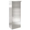 vidaXL Csomagz&aacute;r&oacute; doboz Ez&uuml;st 44,5 x 29 x 110,5 cm Rozsdamentes ac&eacute;l