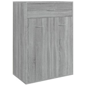 vidaXL sz&uuml;rke sonoma sz&iacute;nű szerelt fa cipősszekr&eacute;ny 60 x 35 x 84 cm