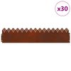 vidaXL Gyepszeg&eacute;lyek 30 pcs Rozsd&aacute;s 103 x 0,05 x 22 cm