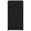 vidaXL Sz&eacute;f fi&oacute;kkal Fekete t&ouml;lgy 40 x 40.5 x 75 cm Faanyag
