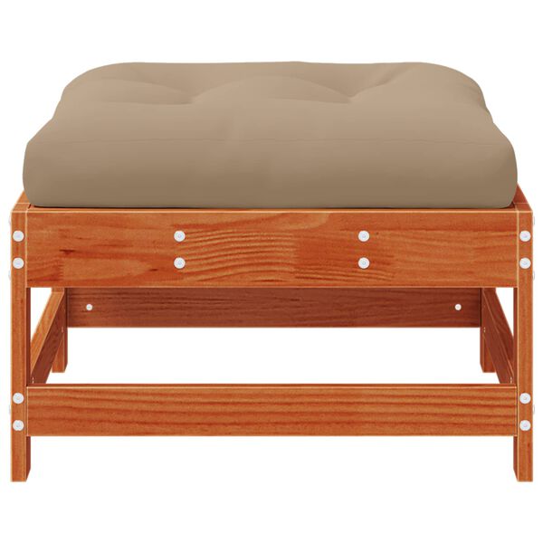 vidaXL Kerti l&aacute;btart&oacute; T&ouml;m&ouml;r fenyő Viaszbarna