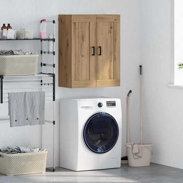 vidaXL Fali szekr&eacute;ny Artisan t&ouml;lgy 69,5 x 34 x 90 cm Faanyag