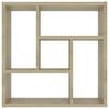 vidaXL sonoma tölgy szerelt fa fali polc 45,1 x 16 x 45,1 cm