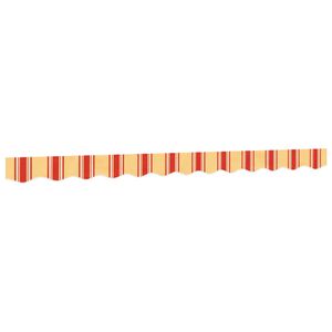 vidaXL s&aacute;rga &eacute;s narancss&aacute;rga cs&iacute;kos p&oacute;tsz&ouml;vet napellenzőszeg&eacute;lyhez 280x20 cm