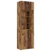 vidaXL Polcos t&aacute;rol&oacute;szekr&eacute;ny Antik Fa 70 x 42,5 x 225 cm Szerelt Fa
