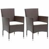 vidaXL 2 db barna polyrattan kerti &eacute;tkezősz&eacute;k
