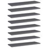 vidaXL 8 db magasf&eacute;nyű sz&uuml;rke forg&aacute;cslap k&ouml;nyvespolc 60 x 20 x 1,5 cm