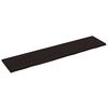 vidaXL s&ouml;t&eacute;tbarna kezelt t&ouml;m&ouml;r fa f&uuml;rdőszobai pult 220x50x(2-4) cm
