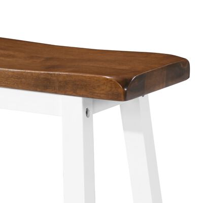 vidaXL 5 részes tömör fa bárasztal és szék szett