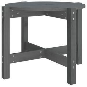 vidaXL sz&uuml;rke t&ouml;m&ouml;r fenyőfa doh&aacute;nyz&oacute;asztal &Oslash; 62,5 x 45 cm