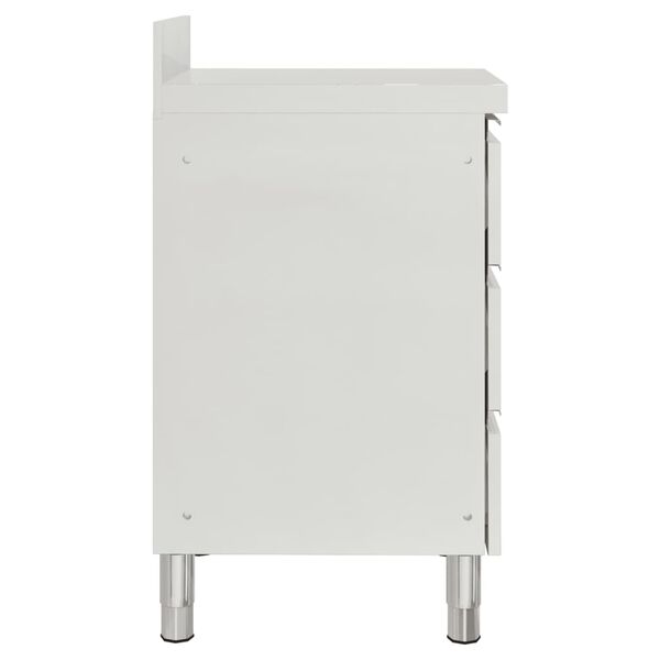 vidaXL 2 db 3 fiókos kereskedelmi konyhaszekrény 50x60x96 cm