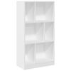 vidaXL feh&eacute;r szerelt fa k&ouml;nyvszekr&eacute;ny 57 x 28,5 x 107,5 cm