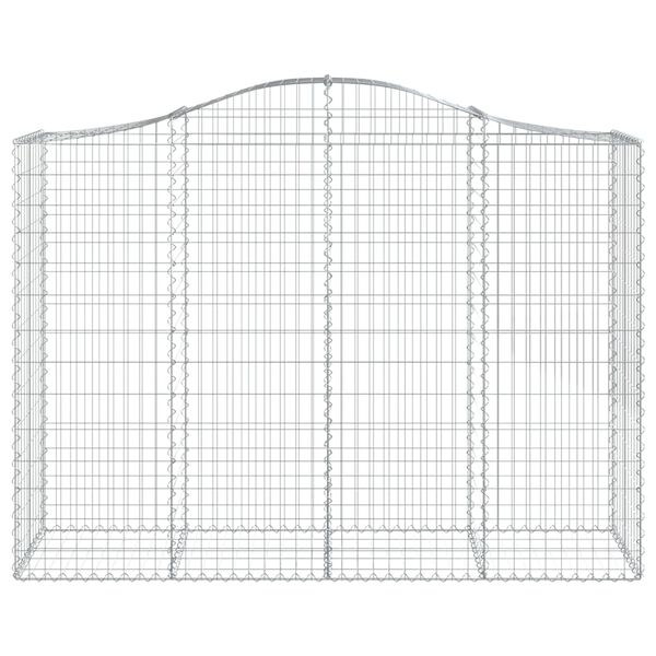 vidaXL 20 db &iacute;ves horganyzott vas gabion kos&aacute;r 200x50x140/160 cm